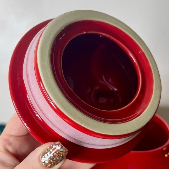 Rae Dunn Red Holiday Cookie Jar Mrs. Claus’s Kitchen Christmas Ceramic Jar New - Picture 6 of 10